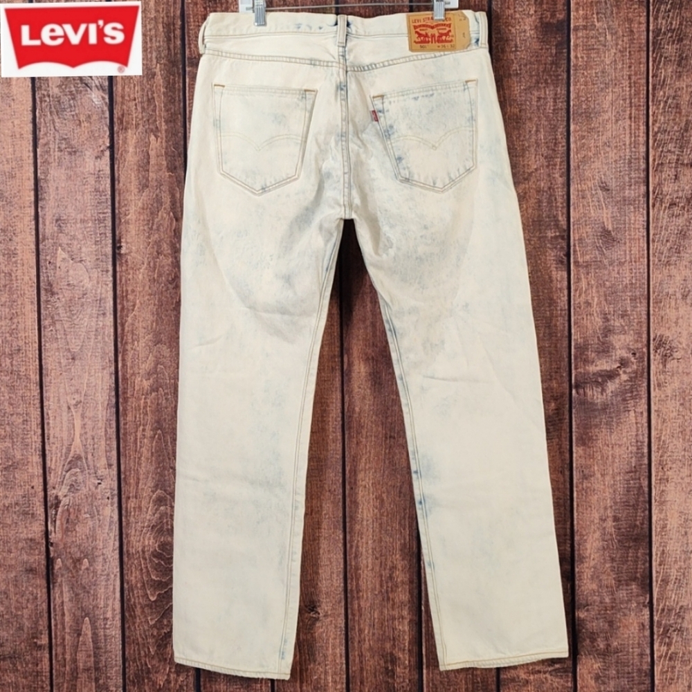 36x32 Vtg Acid Wash Straigt Fit 501 xx Premium Mens Jeans